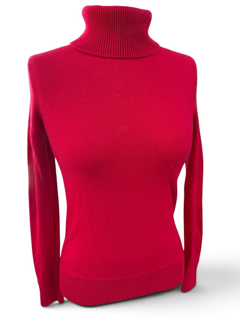 Lands' End Red 💯% CASHMERE Women's Turtleneck Sweater